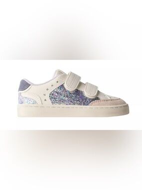Zara Cream & Iridescent Glitter Kids Sneakers